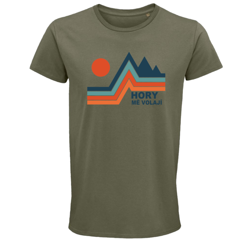 Pánské tričko Hory mě volají retro