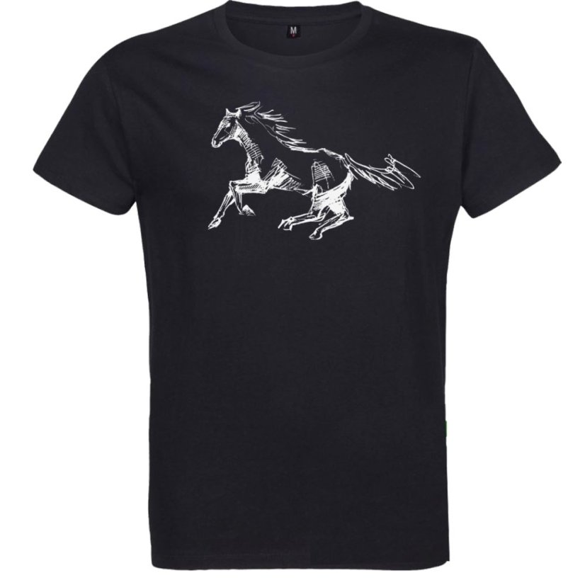 Pánske tričko Kôň skica