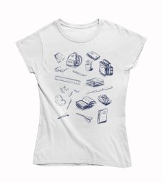 Dámske tričko milovník školy