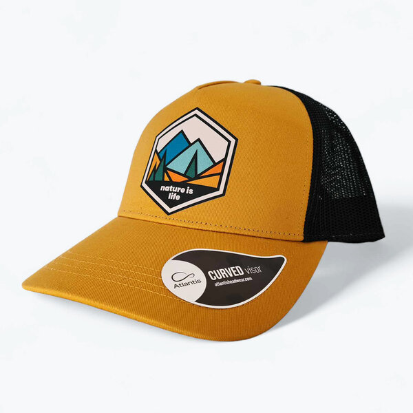 Šiltovka Nature is life žltá