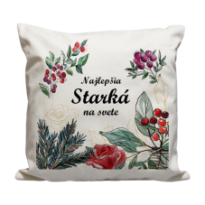 Vankúš Najlepšia starká čečina a kvety