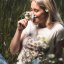 Dámske BIO tričko Margarétky - Veľkosť: XS, Farby: Natural