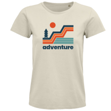 Dámske tričko Retro adventure Strom a hory