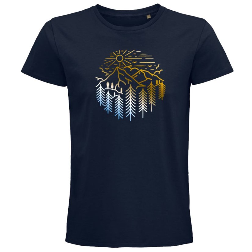 Pánske tričko Skica hôr a lesov