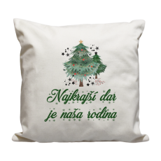 Vankúš Najkrajší dar je naša rodina