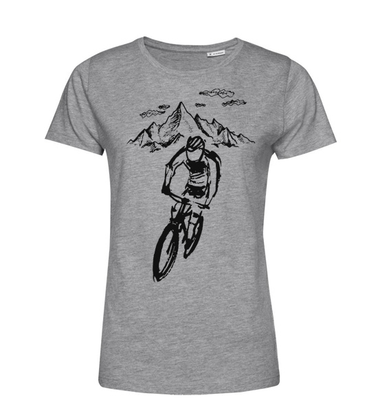 Dámske BIO  tričko cyklistika v horách
