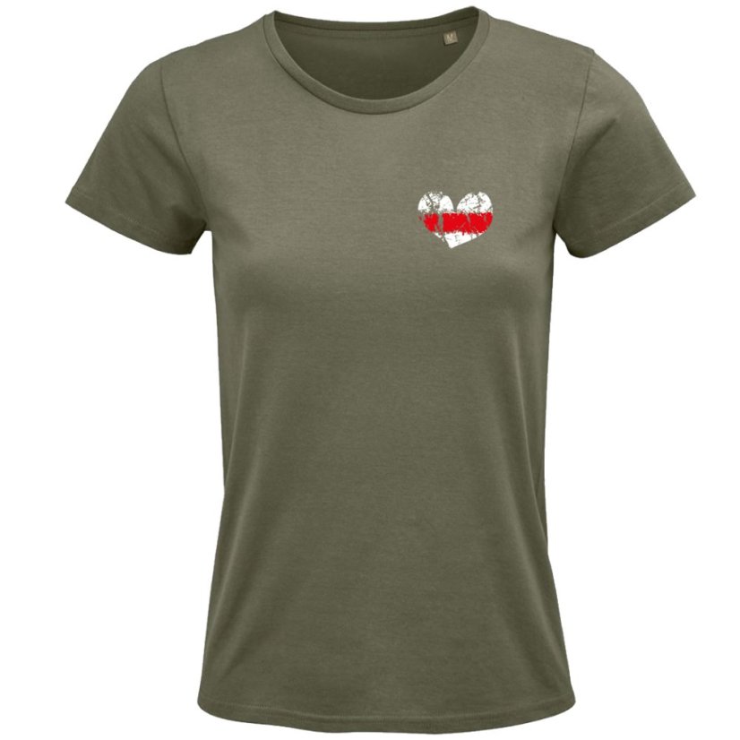 Dámske tričko Turistická značka Srdiečko