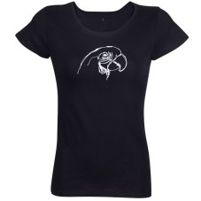 Dámske tričko Papagáj skica