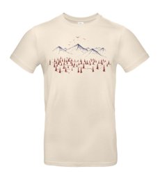 Pánske tričko stromy a štíty