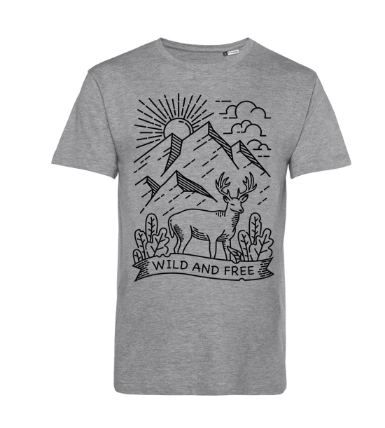 Pánske BIO tričko Wild and free