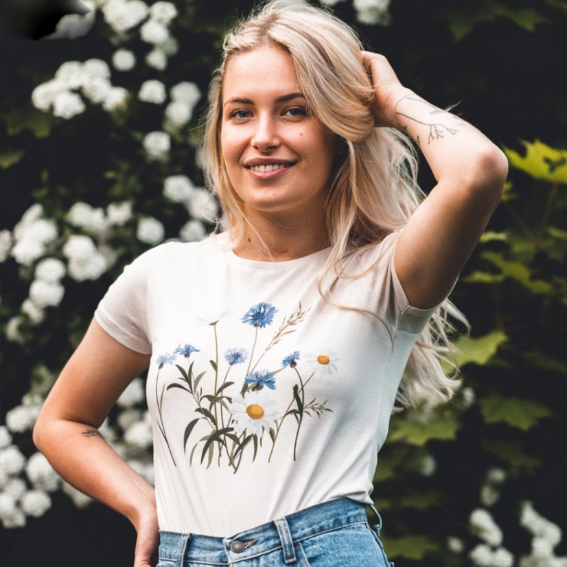 Dámske BIO tričko fialová harmónia