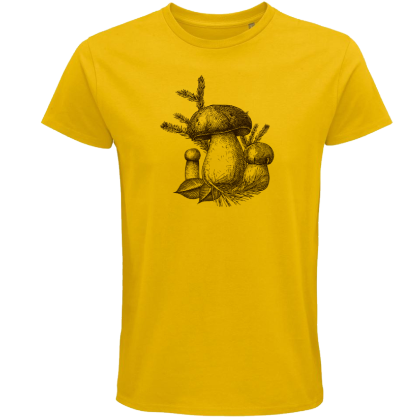 Pánske tričko hríby maľba