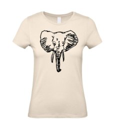 Dámske tričko slon skica
