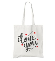 BIO bavlnená taška I love you