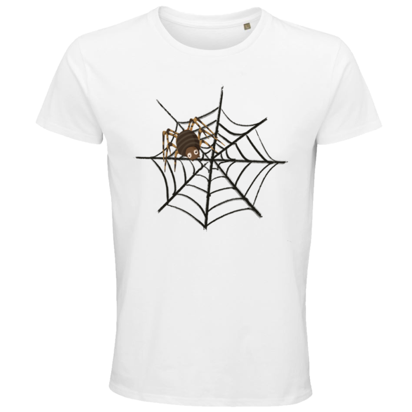 Pánske tričko pavúk na sieti
