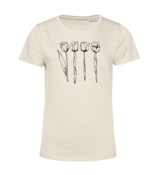 Dámske Bio tričko tulipány skica