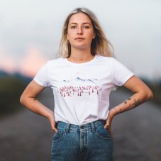 Dámske tričko stromy a štíty