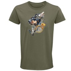 Pánske tričko poľovnícky pes