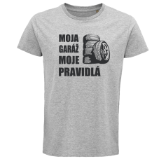 Pánske tričko Moja garáž, moje pravidlá