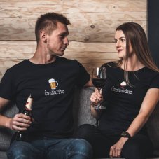 Pánské vtipné tričko čas na pivo černé