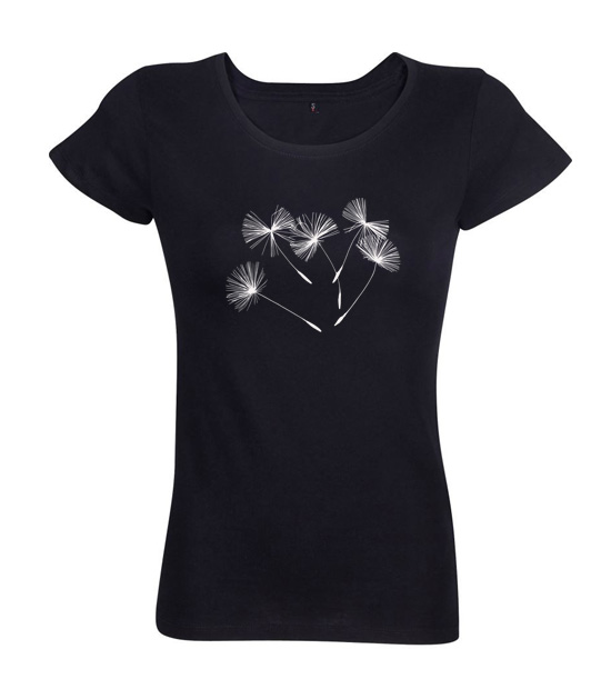 Dámske tričko Púpava čierne