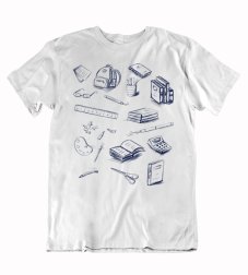 Pánske tričko milovník školy