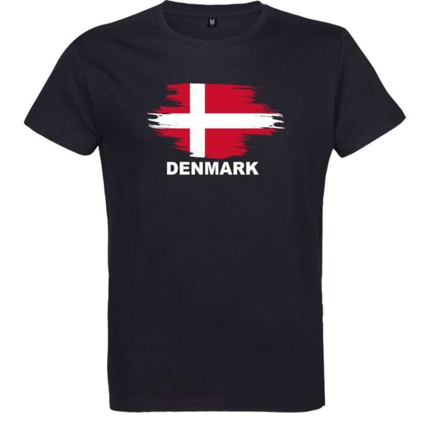 Pánske tričko Denmark - Veľkosť: S, Farby: Čierna