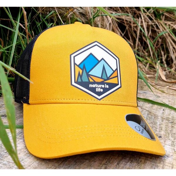 Šiltovka Nature is life žltá