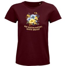 Dámske tričko Radosť a kvety