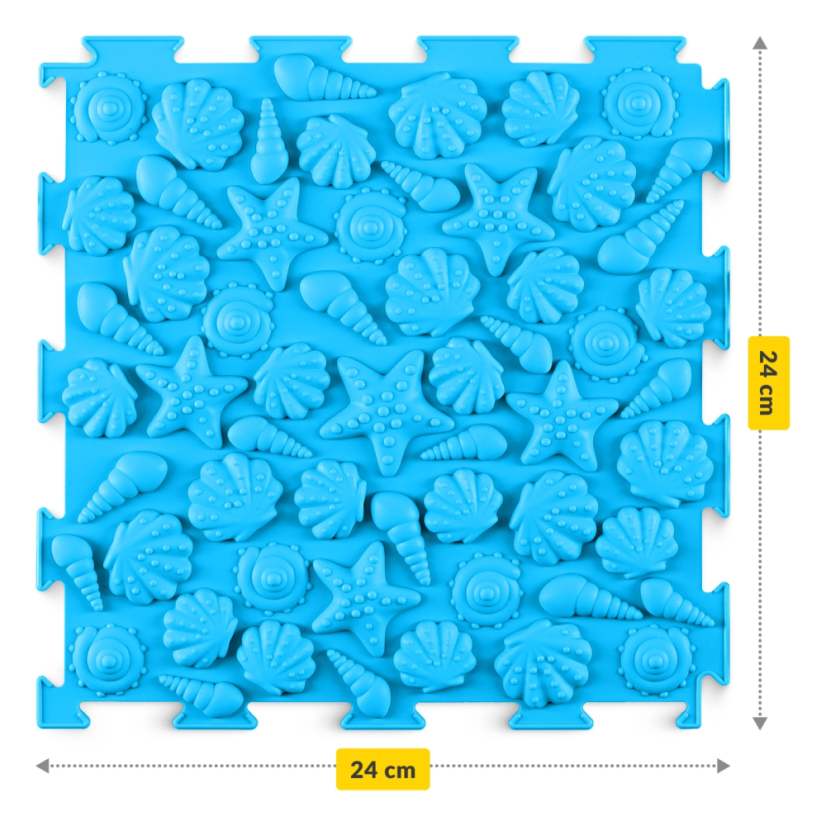 Ortopedická senzorická podložka puzzle pre deti – 4 diely