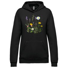 Dámska mikina s kapucňou Púpava v prírode