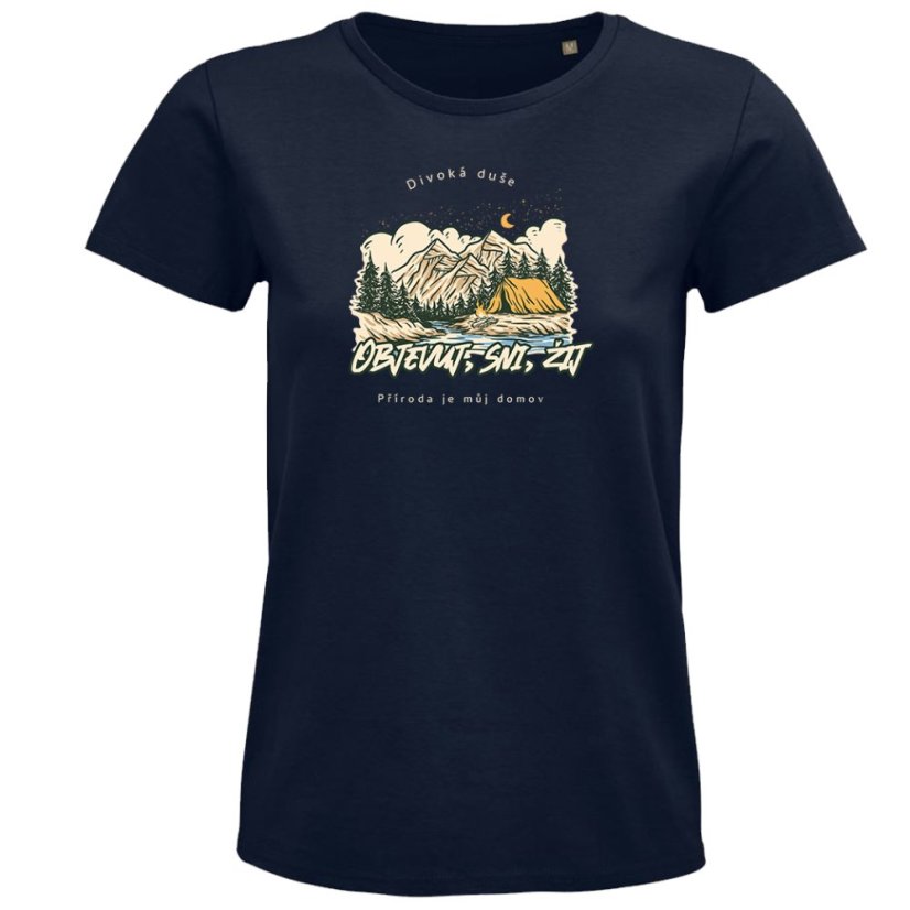 Dámské tričko Příroda je můj domov