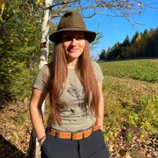 Dámske BIO tričko Statný jeleň zelené