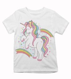 Detské tričko jednorožec a dúha