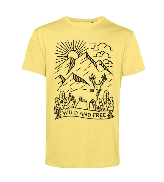 Pánske BIO tričko Wild and free