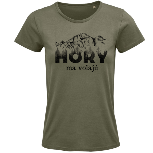 Dámske BIO tričko  HORY ma volajú stromové písmo
