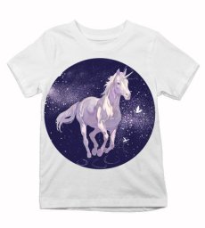 Detské tričko jednorožec vesmír