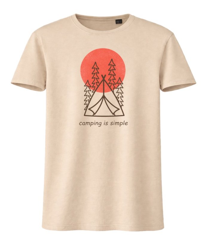 Tričko Camping is simple