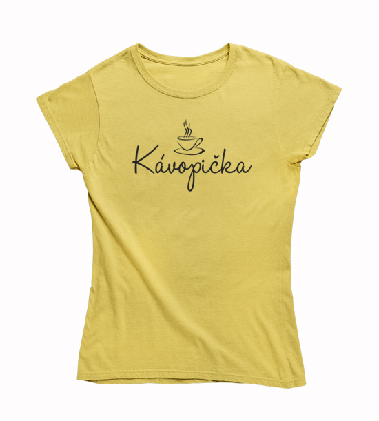 Dámske vtipné BIO tričko kávopička