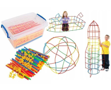 Konštrukčné slamky – Edukačná stavebnica 700 dielov