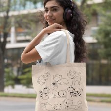 Bavlněná taška Hravé kočky