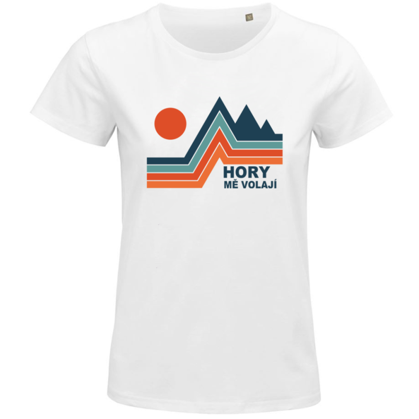 Dámské tričko Retro hory mě volají
