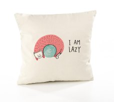Polštář Kočka a klubíčko I am lazy