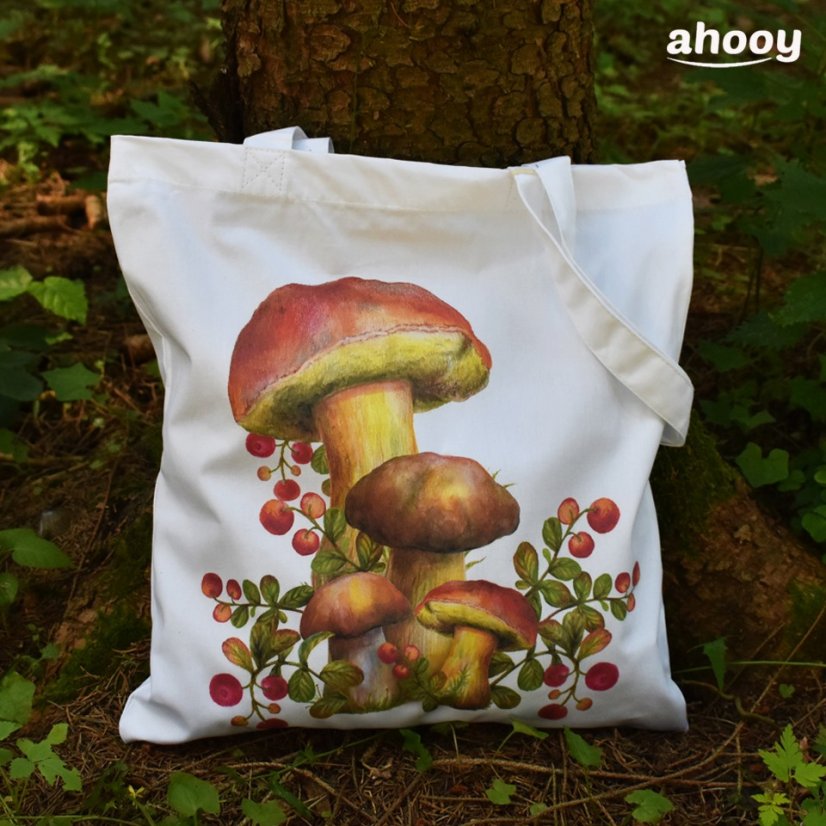 Bavlněná taška Rodinka hub