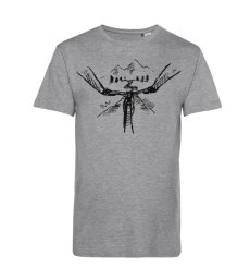 Pánske BIO tričko výhľad z bicykla