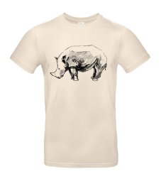 Pánske tričko Nosorožec skica