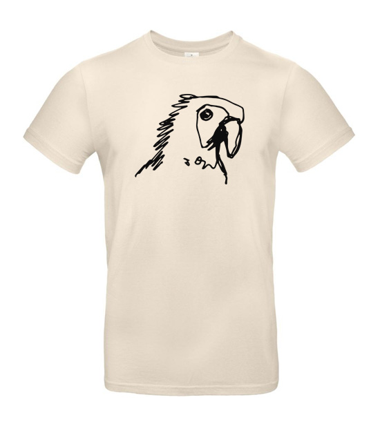 Pánske tričko Papagaj skica