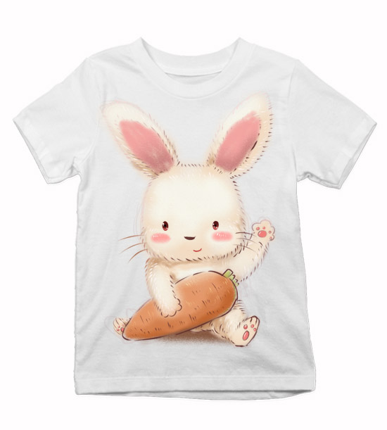 Detské tričko zajačik a mrkvička