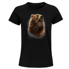 Dámske Bio tričko zúrivý medveď čierne