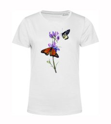 Dámske  tričko 2 motýle a kvet